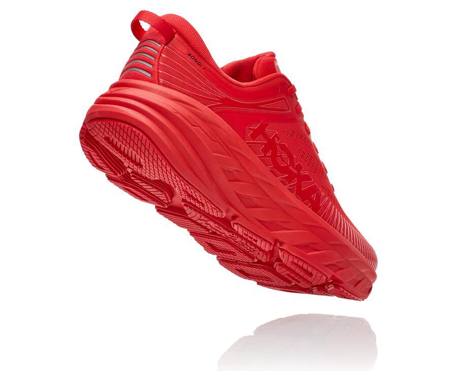 Hoka One One Hardloopschoenen Heren - Bondi 7 - Rood - OE7240931